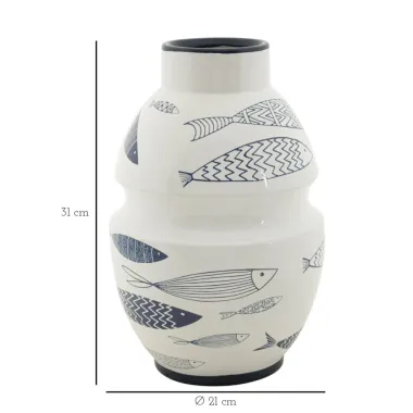 Wazon ceramiczny Ryba 21x31 cm